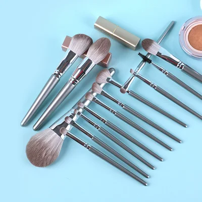 Factory Wholesale Price Customized Logo 14PCS Natural Makeup Brush Set Cosmetics Brushes