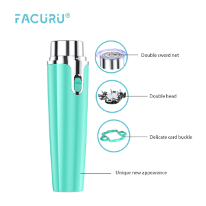 Facuru Amazon hot selling strong battery hair remover woman electric painless face hair remover