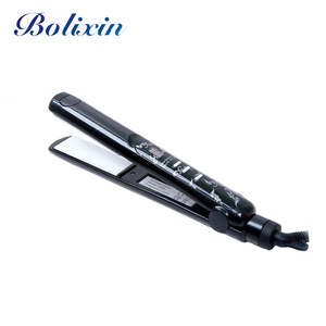 Free sample ionic flat iron with digital display power cable for hair straightener