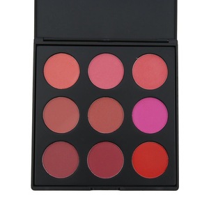 Free Sample Round 9 Color Blusher Kit 9 Colors Available Long Lasting Waterproof Wholesale Blush Palette