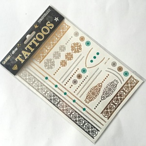 Gold Leaf Tattoos Sticker Body Tattoo Sticker Gold Tattoo Sticker