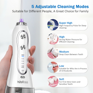 H2ofloss 2021 upgraded water pick dental water flosser with CE/F.D.A. certified water teeth flosser