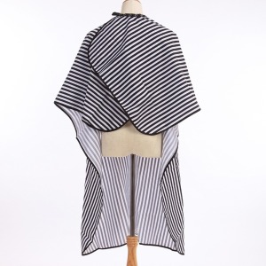 Hairdresser Cape Black And White Stripes Cloths Cutting Hair Salon Barber Cape