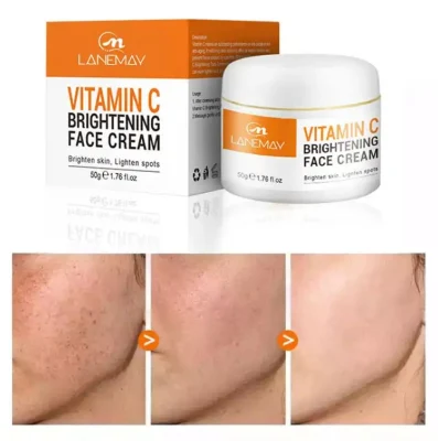 High Quality 50 Ml Black Skin Bleaching Whitening Face Yellow Cream Private Label Retinol Vitamin C Face Cream