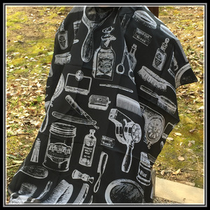 High quality Cartoon Pattern Cutting Hair Waterproof Cloth Salon Barber Cape Hairdressing Hairdresser Apron Haircut capes