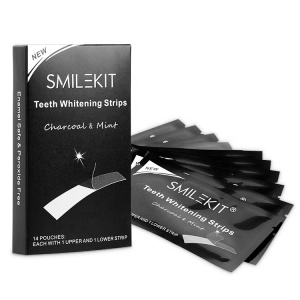 Home Use Active Carbon Whiten Tooth Charcoal Non Peroxide Teeth Whitening Strips Teeth with Private Label