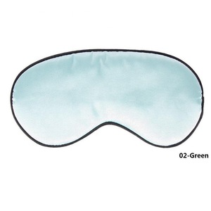 Hot Sale Custom Logo Printed 100%  Light Blocking Silk Sleep Eye Mask