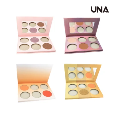 Hot Sale Small MOQ No Logo DIY Muitiple Use 4 in 1 Highlighter Contour Concealer Blush Makeup Palette