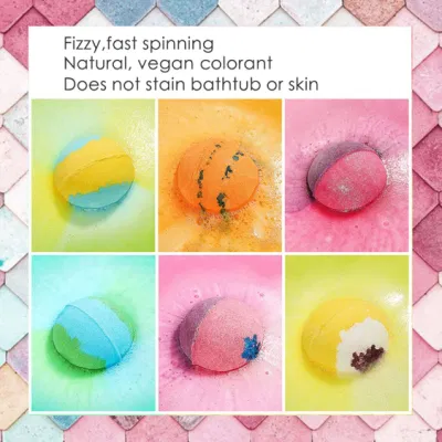 Hot Selling Gift Set Moisture Colorful Vegan Organic Bath Fizzer Bomb Toy Bath Bombs
