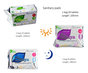 Hot Selling Herbal Women Product Free Sample ShuYa Sanitary Pad Organic