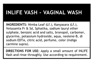 inlife vash-阴道私密女性清洗产品（ph 3.5）不含苯甲酸酯-200毫升包装，经GMP认证的生产设施