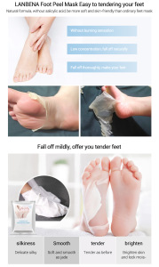 LANBENA Natural Foot Exfoliator Peel Mask for foot care