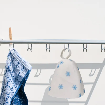 Manufacturer Custom Top Quality 100% Polyester Felt Embroidery Sauna Hat