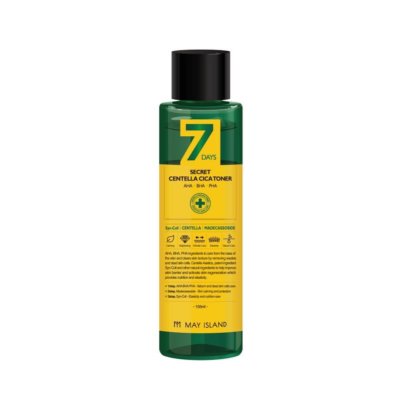 [MAY ISLAND] 7DAYS SECRET CENTELLA CICA TONER 155ml