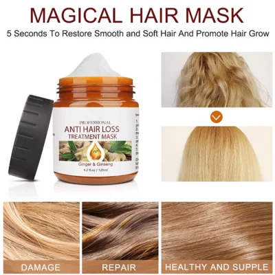 Natural Repair Restore Dry &amp; Damaged Ginger &amp; Ginseng Hair Treatment Mask