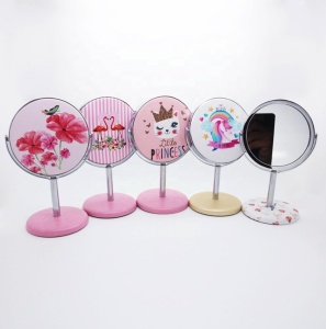 New arriver promotional gift 3 inch metal table mirror cosmetic mirror