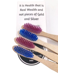 New  biodegradable Eco-friendly Bamboo toothbrush 4 pcs packaged with Customized logo