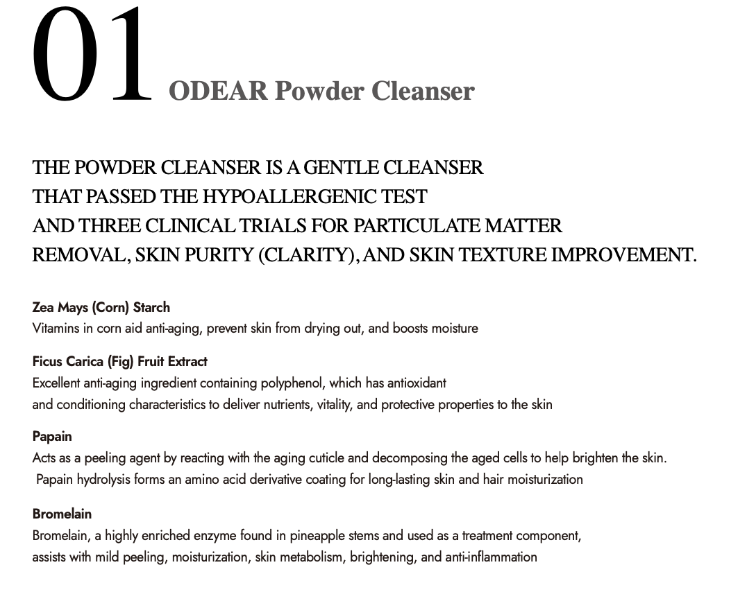 [ODEAR] Powder Cleanser