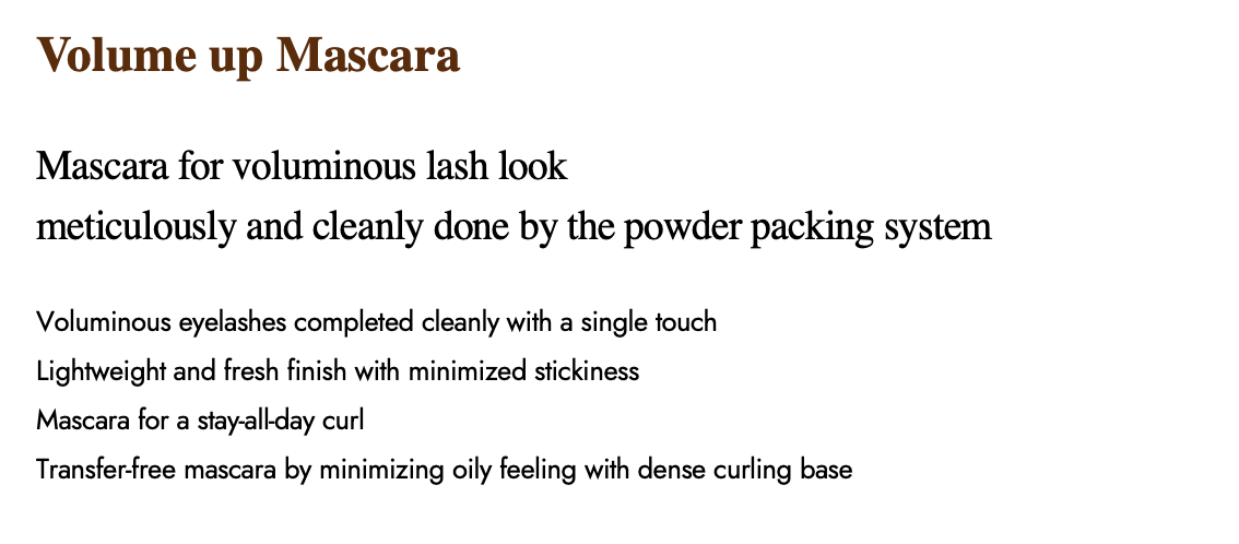 [ODEAR] Volume up Mascara