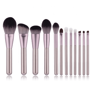 On Sale MSQ 12pcs professional makeup brushes private label wholesale makeup brushes with black case