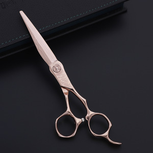 Professional barber rose golden coated Japanese steel shears cut hair scissors hairdressing scissors unique design MS005