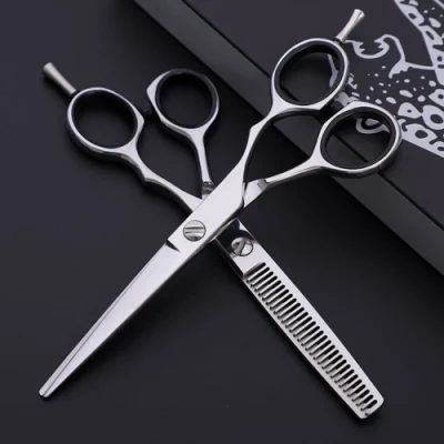 Professional Hair Cutting Custom Logo Salon Scissor Barber Thinning Shears Hairdressing