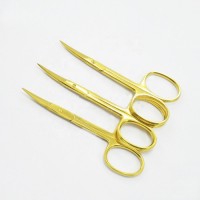 Professional Nail Scissor Manicure For Nails Eyebrow Nose Eyelash Cuticle Scissors Curved Pedicure