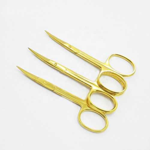 Professional Nail Scissor Manicure For Nails Eyebrow Nose Eyelash Cuticle Scissors Curved Pedicure