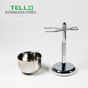Removable Shaving Stand Stainless Razor Brush Holder Weighted Base