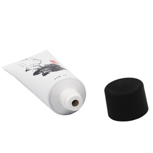 Round empty cleanser soft 15ml 30ml aluminum plastic cosmetic tube