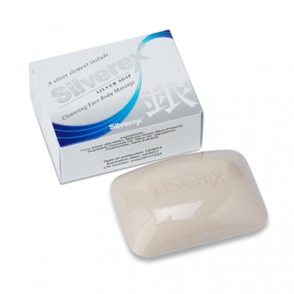 SILVEREX Colloidal Silver Soap Bar with Rich Bubbles for Skincare and Immune Improving Effect
