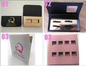 two three magnets Full strip magnetic eyelashes premium korean silk fiber 3d magnetic lashes with custom packaging