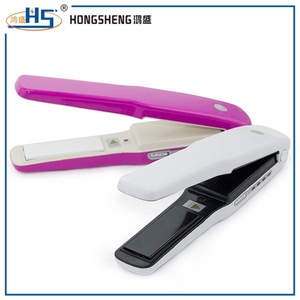 USB recharge pro cordless mini flat iron/hair straightener