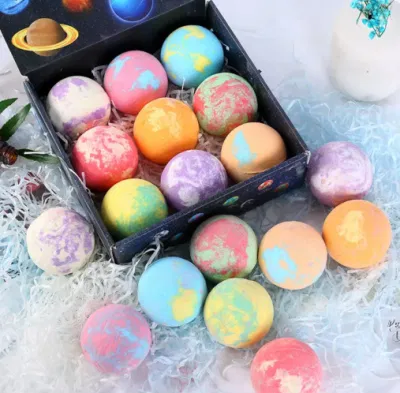 Wholesale Colorful Foot Pedicure Bath Bombs Custom Bath Bom Ball SPA Foot Bath Bombs Bath Balls in Gift Set for Pedicure