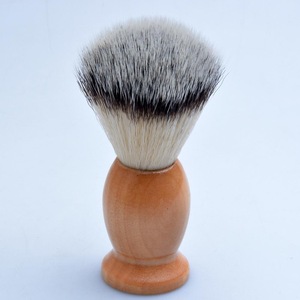 Wholesale professional barber shop shaving tools synthetic hair shaving brush with wood handle