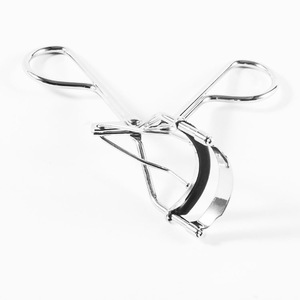 Wholesale Silver Stainless steel bracket and Silicon ring beauty tools private label eyelash curler