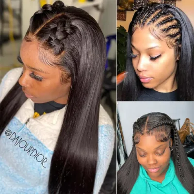 Wholesale Transparent Swiss HD 360 Lace Frontal Wig Bone Straight Human Hair Wigs 360 Full Lace 30 Inch 20 Inch Human Hair Lace Wigs