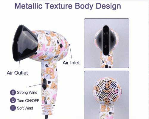 Electric Portable Foldable Mini Hair Dryer