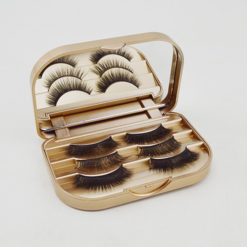 False Eyelashes Container Custom Lash Packaging For 3 Pack