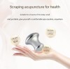 Mini Silver Stainless Steel Mushroom Design Head Scraping Board SPA Beauty Massager For Face And Eyes