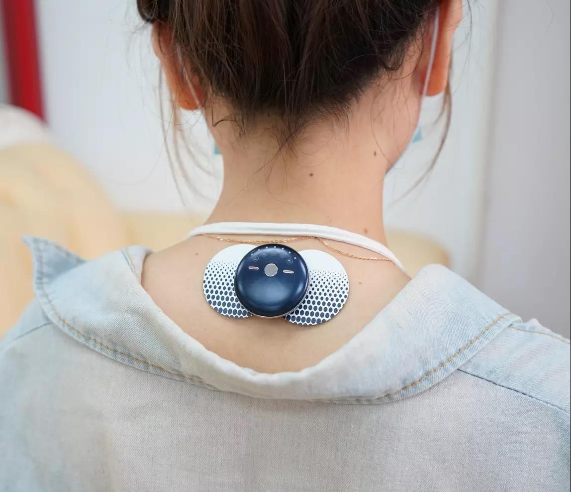 Mini massage stickers/ Sain Multifunctional Relax body Sticker Massager Mini Portable Machine