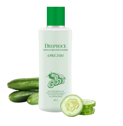 Korean cosmetics HYDRO CALMING DOWN CUCUMBER EMULSION