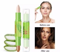 Jimei 1PC Double-End Highlighter Face Concealer Highlight Foundation Base Contour Stick Face Corrector Bronzers Highlighters