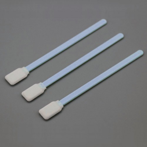 Lint Free Cleaning Cotton Bud Large Rectangular Head Cleanroom Polyester Swab