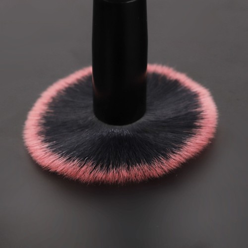 Wholesale 4 Pcs Gradient Pink Black Makeup Brush Set Private Label Soft Synthetic Hair Powder Eyeshadow Cosmetic Brushes with Ergonomic Handle