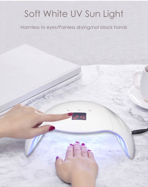 professional china UV LED nail light lamp dryer 48w white manufacturer factory