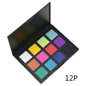 12 Color Pigmented Custom Eye shadow Palette Long Lasting Waterproof Private Label Eyeshadow Palette Makeup