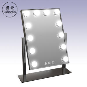 12 LED Lights Rectangle Vanity Personalized Hollywood Makeup Mirror with size 3041cm