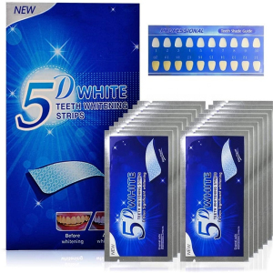 14 Packs 28pcs 5D Teeth Whitening Bleaching Strips Fast Result Teeth Whitening at Home Kit