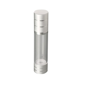 15ml 30ml 50ml 100ml matte silver aluminum airless pump bottle airless spray bottle